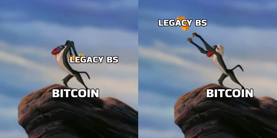 Bitcoin Simba Rafki Meme