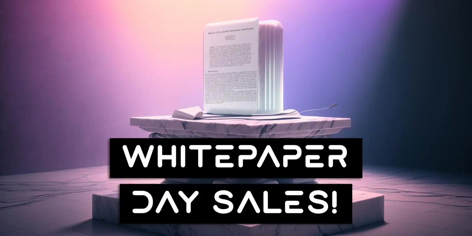 Bitcoin Whitepaper Day Sales
